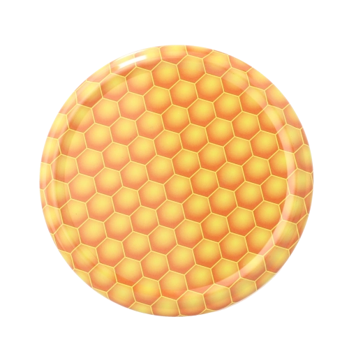 Metalen Twist-off deksels 82 mm met honingraatmotief, 750 stuks