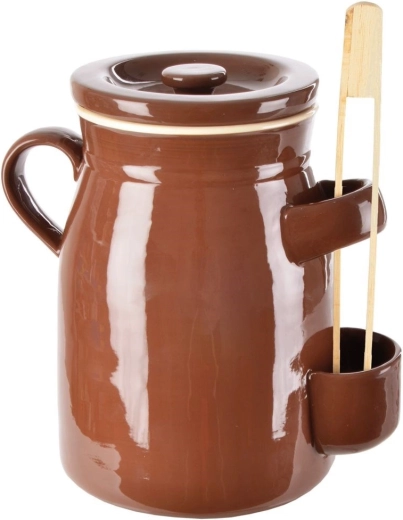 Keramische fermentatiepot 2,5 l met deksel en tang Orion