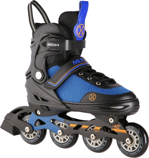 2-in-1 NILS Extreme NH18188A rolschaatsen en ijsschaatsen, zwart-oranje – S (29-33)