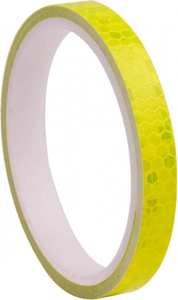 Reflecterende sticker geel 1 cm x 8 m