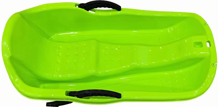 Kunststof kinderbob met remmen en trektouw