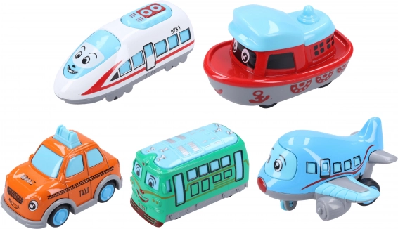 Metalen voertuig 6 cm met terugtrekmotor