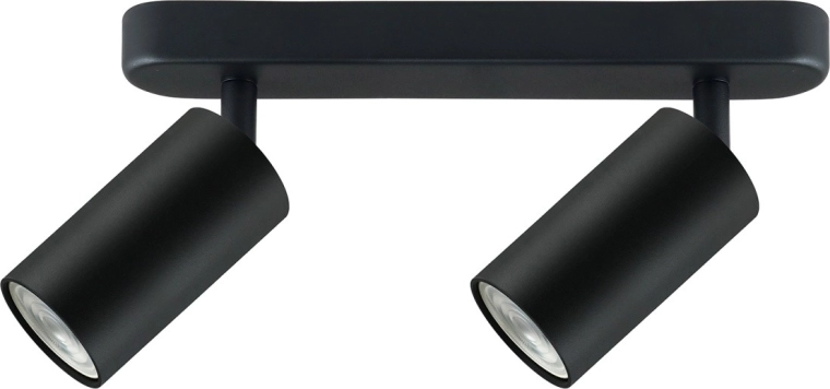 Maclean wand- en plafondspot GU10 zwart