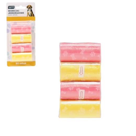 Zakjes voor hondenpoep, 80 stuks