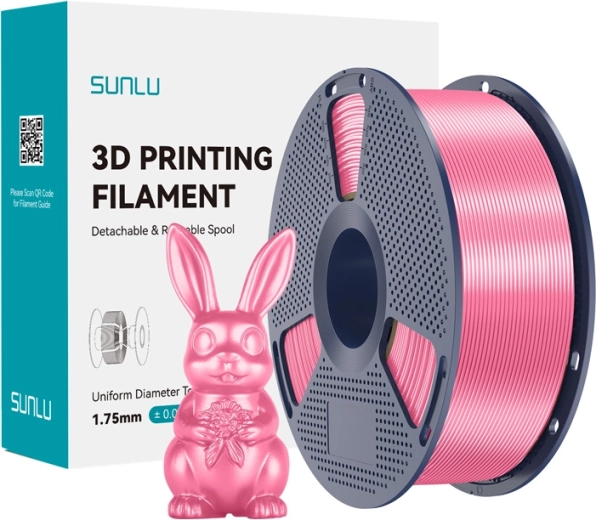 Sunlu PLA+ Silk filament roze