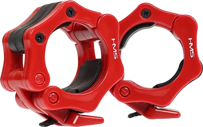 Sluitingen voor olympische halterstang 50 mm HMS rood