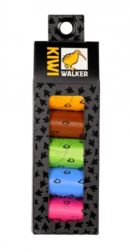 Kiwi Walker ecologische zakjes voor hondenpoep 5 rollen