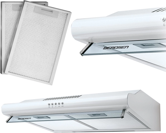 Onderbouw afzuigkap 60 cm wit BERDSEN BE-10A