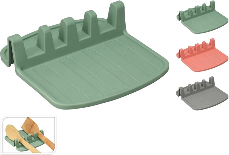 Houder voor keukengerei van TPE 15 × 14 × 4,2 cm, mix van kleuren