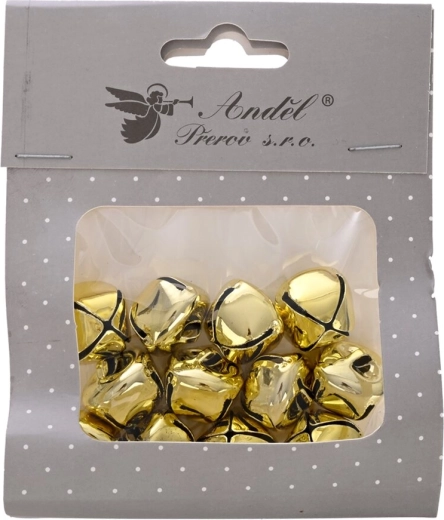 Metalen belletjes in goudkleur 2 cm (12 stuks)