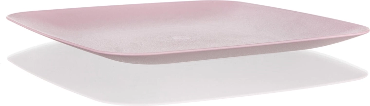 Ondiep vierkant bord 23,5 cm roze CULINARIA