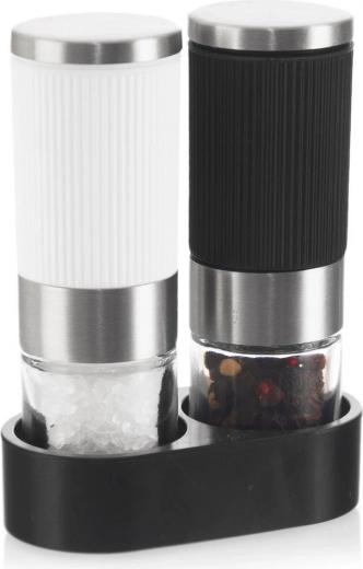 Handmatige zout- en pepermolens met houder, set van 2
