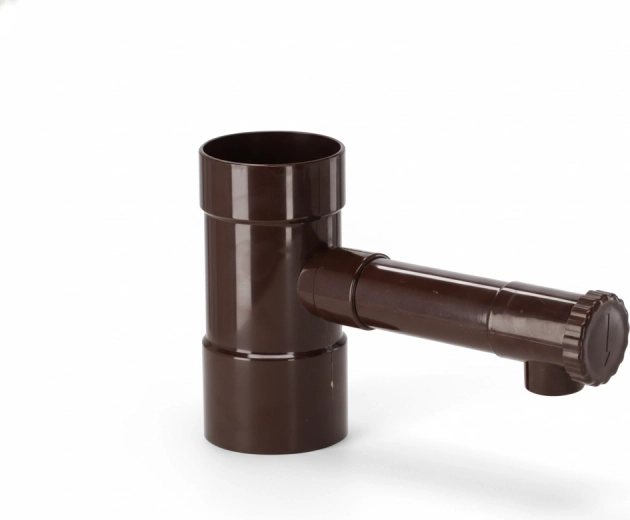 Bruine regentonvanger 80 mm