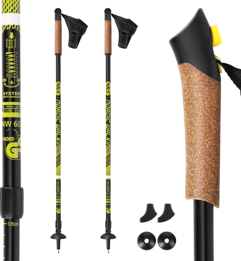 Nordic walking stokken Nils Extreme met anti-shock