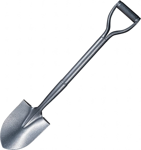 Metalen tuinschop met metalen steel 100 cm, extra stevig