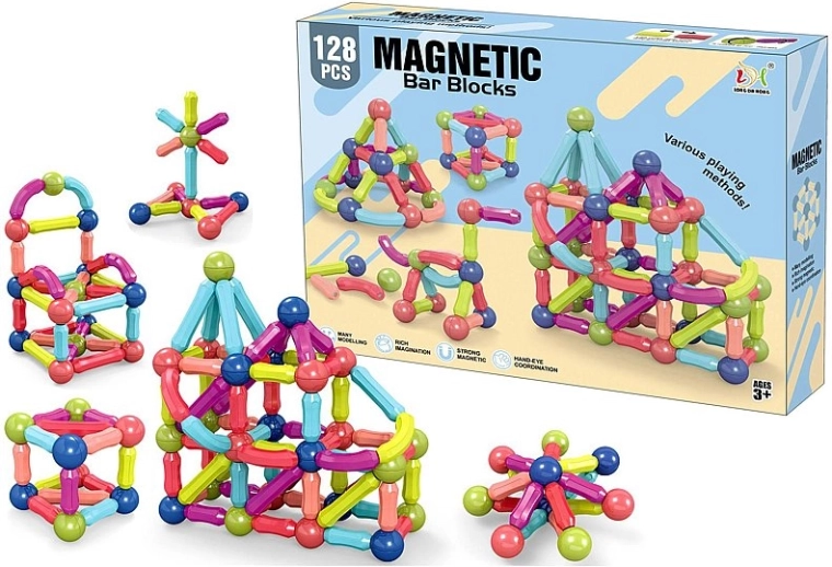 Magnetische bouwset 3D 128 stuks