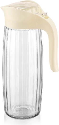 Glazen kan met deksel 1,5 l