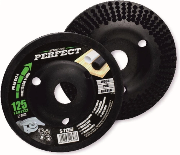 Schuin roterende schijf 125 × 3,0 × 22,2 mm voor haakse slijpers STALCO