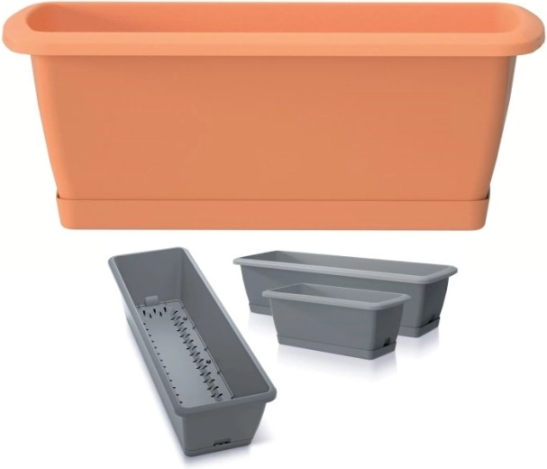 Balkonbak met zelfbewateringssysteem RESPANA EASYCARE 59,3 cm – terracotta