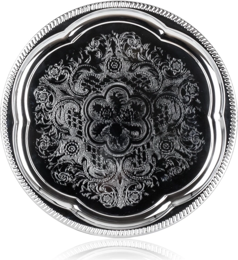 AKCENT dienblad van verchroomd metaal 35 cm