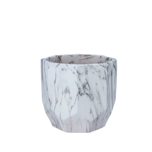 Keramische bloempotcover met marmerlook 18 × 18 × 17 cm