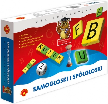 Educatief spel Alexander - Wijze uil - Klinkers en medeklinkers