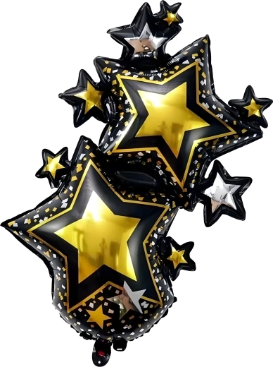 Set van grote Happy Birthday-ballonnen, 5 stuks