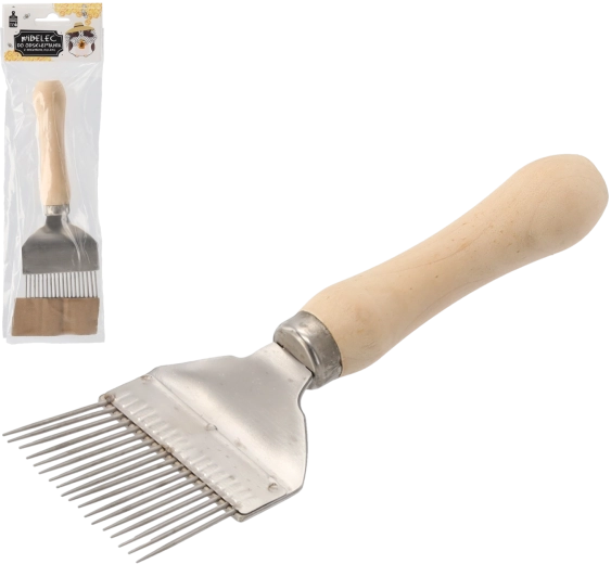 Ontzegelvork met houten handgreep 20 × 6,5 cm