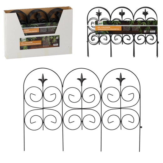Set stalen tuinafrasteringen 63 × 40 cm, 4 stuks