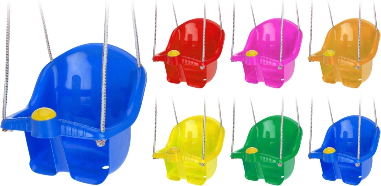 Hangschommel voor kinderen met touw – mix van kleuren