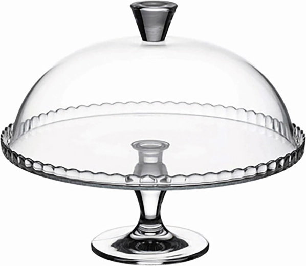 Glazen taartplateau met stolp PATISSERIE 32,2 cm