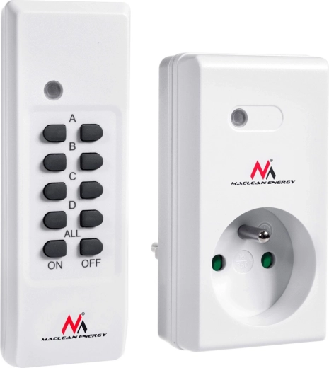 Programmeerbare afstandsbediende contactdoos Maclean MCE151 met afstandsbediening