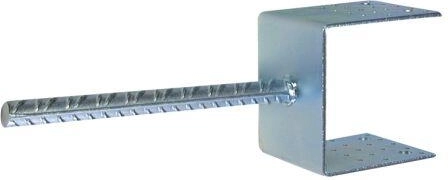 Grondanker 80 × 80 mm verzinkt