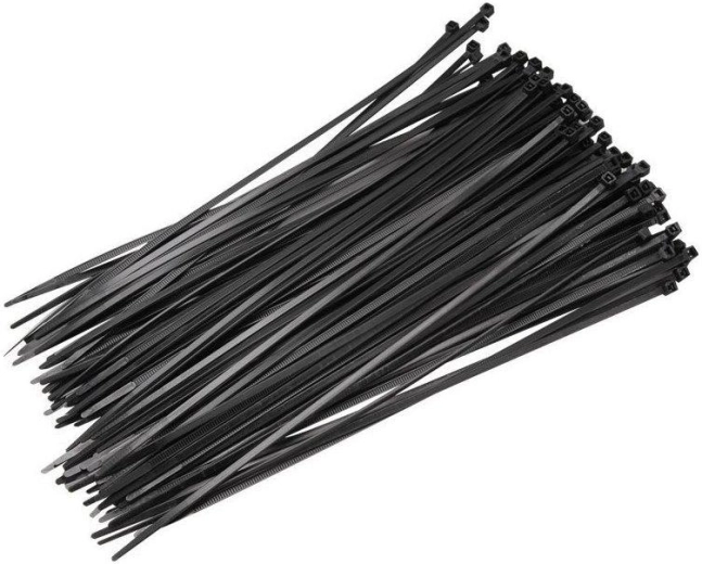 Kabelbinders 3,6 × 300 mm zwart (100 stuks)
