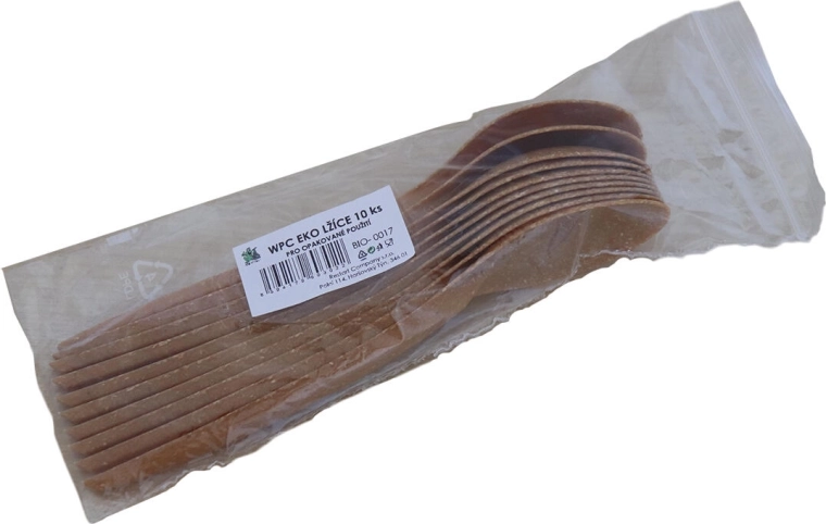 Ecologische WPC-lepels, set van 10 stuks