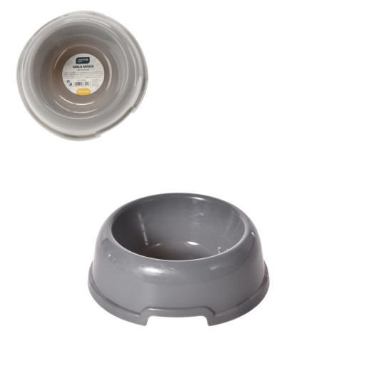 Grijze dierenbak 15,5 cm - 1 stuk
