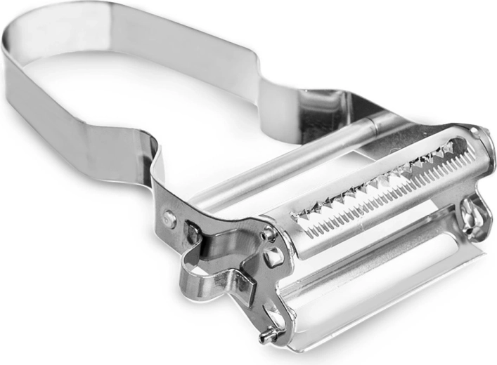 Roestvrijstalen dubbele groente- en fruitenschiller 11,5 cm