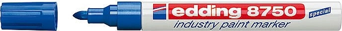 Industriële lakstift blauw Edding 8750