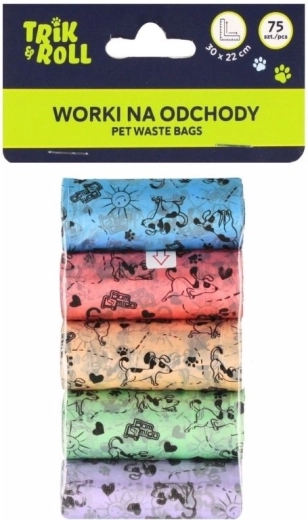 Hondenpoepzakjes 75 stuks (4 rollen)