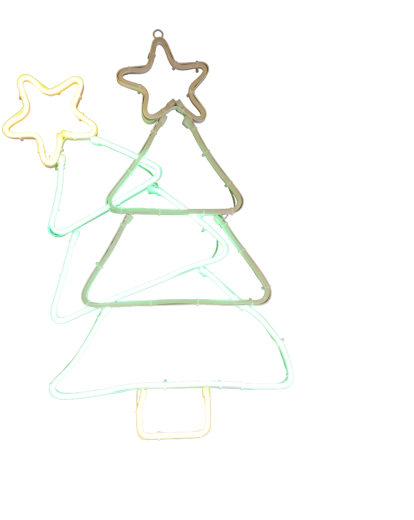 Kerst LED-neondecoratie in de vorm van een kerstboom - 1 stuk