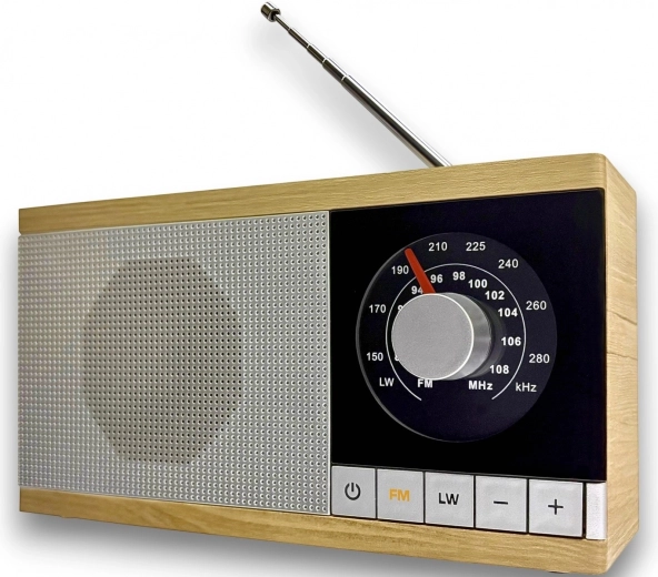 Retro radio Krystyna in houten uitvoering