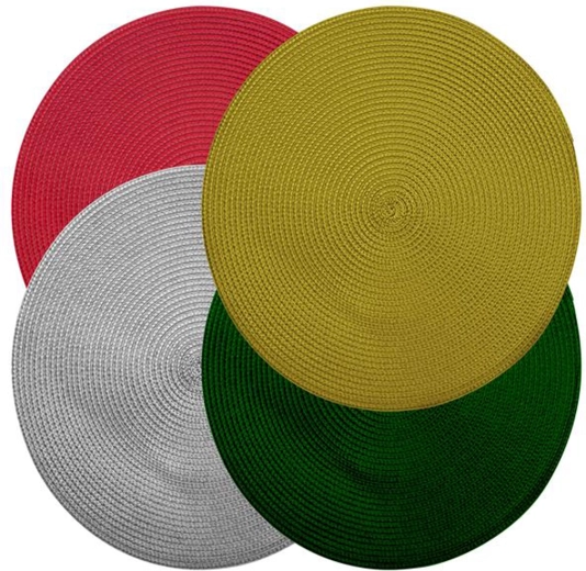 Geweven onderzetter TORO 36 cm – mix van kleuren