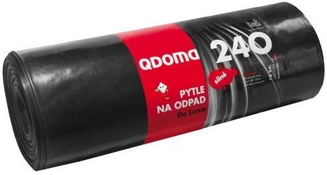 Sterke afvalzakken 240 l, zwart, 120 × 145 cm (10 stuks)