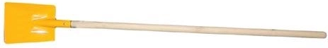 Kinder rechte kolenschep met houten steel 75 cm
