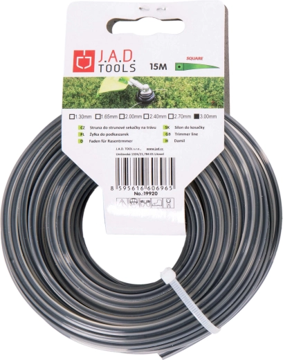 Dubbellaagse vierkante trimmerdraad 2,7 mm, 15 m