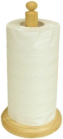 Houten keukenrolhouder van beukenhout 31,5 cm