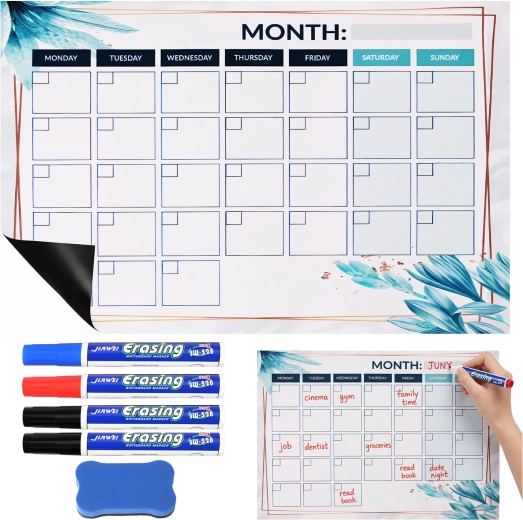Magnetische uitwisbare planner voor de koelkast MAALEO