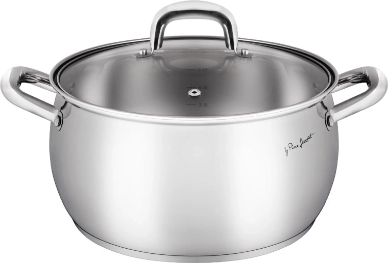 Lamart Shape roestvrijstalen kookpan met deksel 5,6 l