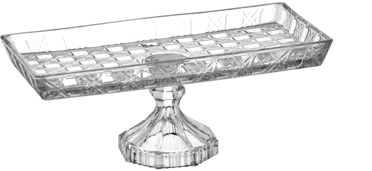 Glazen rechthoekige etagère 28 × 14 × 10 cm