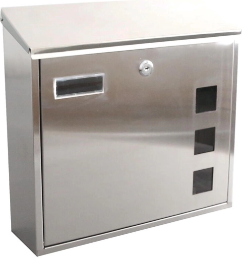 RVS brievenbus 350 × 330 × 110 mm